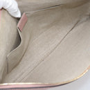 GUCCI Bamboo Clutch Bag Leather Outlet Pink Gold Tone 449653 Auth 192804A-16