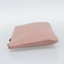 GUCCI Bamboo Clutch Bag Leather Outlet Pink Gold Tone 449653 Auth 192804A-4