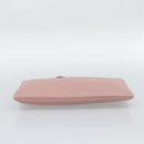 GUCCI Bamboo Clutch Bag Leather Outlet Pink Gold Tone 449653 Auth 192804A-8