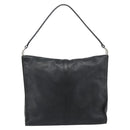 GUCCI Jackie Shoulder Bag Leather Black Silver 001.3355 Auth 192805-2