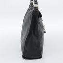 GUCCI Jackie Shoulder Bag Leather Black Silver 001.3355 Auth 192805-3