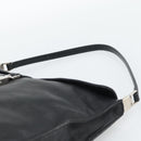 GUCCI Jackie Shoulder Bag Leather Black Silver 001.3355 Auth 192805-8
