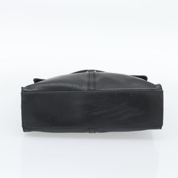 GUCCI Jackie Shoulder Bag Leather Black Silver 001.3355 Auth 192805