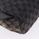 GUCCI GG Canvas Backpack Black Silver 019.0352 Auth 192806-14
