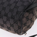 GUCCI GG Canvas Backpack Black Silver 019.0352 Auth 192806-15