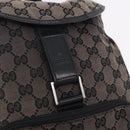 GUCCI GG Canvas Backpack Black Silver 019.0352 Auth 192806-16