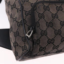 GUCCI GG Canvas Backpack Black Silver 019.0352 Auth 192806-17
