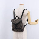 GUCCI GG Canvas Backpack Black Silver 019.0352 Auth 192806-27