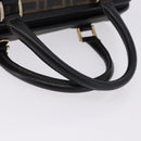 FENDI Zucca Boston Bag PVC Leather Brown Gold Tone Auth 192807A-7