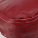 LOEWE Shoulder Bag Leather Red Gold Tone Auth 192808A-16