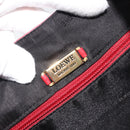 LOEWE Shoulder Bag Leather Red Gold Tone Auth 192808A-10