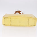 LOUIS VUITTON Monogram Vernis Columbus Tote Bag Lime Yellow M91047 Auth 192809-6