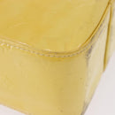 LOUIS VUITTON Monogram Vernis Columbus Tote Bag Lime Yellow M91047 Auth 192809-14