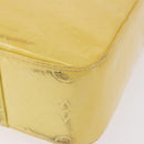 LOUIS VUITTON Monogram Vernis Columbus Tote Bag Lime Yellow M91047 Auth 192809-15