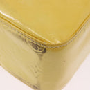 LOUIS VUITTON Monogram Vernis Columbus Tote Bag Lime Yellow M91047 Auth 192809-10