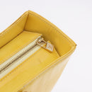 LOUIS VUITTON Monogram Vernis Columbus Tote Bag Lime Yellow M91047 Auth 192809-17