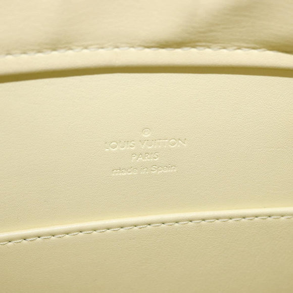 LOUIS VUITTON Monogram Vernis Columbus Tote Bag Lime Yellow M91047 Auth 192809