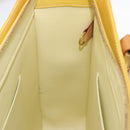 LOUIS VUITTON Monogram Vernis Columbus Tote Bag Lime Yellow M91047 Auth 192809-20