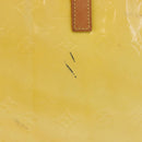 LOUIS VUITTON Monogram Vernis Columbus Tote Bag Lime Yellow M91047 Auth 192809-2