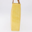 LOUIS VUITTON Monogram Vernis Columbus Tote Bag Lime Yellow M91047 Auth 192809-4