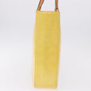 LOUIS VUITTON Monogram Vernis Columbus Tote Bag Lime Yellow M91047 Auth 192809-5