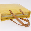 LOUIS VUITTON Monogram Vernis Columbus Tote Bag Lime Yellow M91047 Auth 192809-7