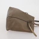 CELINE Tote Bag Leather Canvas 2 Set Beige Blue Auth 192810-12