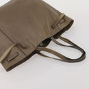 CELINE Tote Bag Leather Canvas 2 Set Beige Blue Auth 192810-13