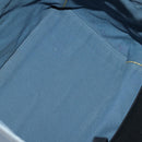 CELINE Tote Bag Leather Canvas 2 Set Beige Blue Auth 192810-9