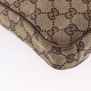 GUCCI GG Canvas Shoulder Bag Beige Silver 92551 Auth 192812-10