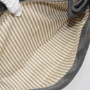 LOEWE Tote Bag Suede Gray Silver Auth 192813-24