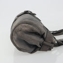 LOEWE Tote Bag Suede Gray Silver Auth 192813-3