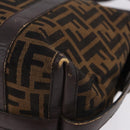 FENDI Zucca Canvas Tote Bag Brown Auth 192814-12