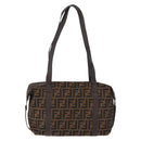 FENDI Zucca Canvas Tote Bag Brown Auth 192814-3