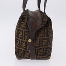 FENDI Zucca Canvas Tote Bag Brown Auth 192814-4