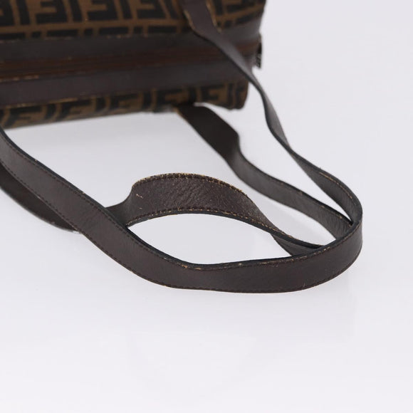 FENDI Zucca Canvas Tote Bag Brown Auth 192814