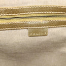 CELINE Tote Bag Suede Gold Auth 192815A-14