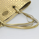 CELINE Tote Bag Suede Gold Auth 192815A-7