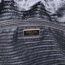 PRADA Tote Bag Nylon Navy Gold Tone Auth 192816A-18