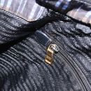 PRADA Tote Bag Nylon Navy Gold Tone Auth 192816A-21