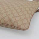 GUCCI GG Supreme Shoulder Bag PVC Leather Pink Gold Tone Auth 192818-12