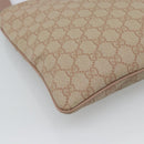 GUCCI GG Supreme Shoulder Bag PVC Leather Pink Gold Tone Auth 192818-13