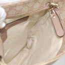 GUCCI GG Supreme Shoulder Bag PVC Leather Pink Gold Tone Auth 192818-17