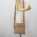 GUCCI GG Supreme Shoulder Bag PVC Leather Pink Gold Tone Auth 192818-22
