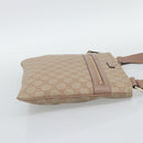 GUCCI GG Supreme Shoulder Bag PVC Leather Pink Gold Tone Auth 192818-5