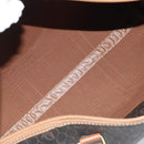Christian Dior Honeycomb Boston Bag PVC Leather Brown Gold Tone Auth 192820A-18