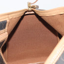Christian Dior Honeycomb Boston Bag PVC Leather Brown Gold Tone Auth 192820A-20