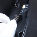 CELINE Horse Carriage Shoulder Bag Leather Black Gold Tone Auth 192821A-12