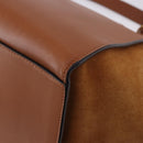 CELINE Trapeze Hand Bag Leather 2way Brown Gold Tone Auth 192822A-15