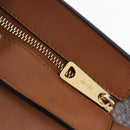 CELINE Trapeze Hand Bag Leather 2way Brown Gold Tone Auth 192822A-18
